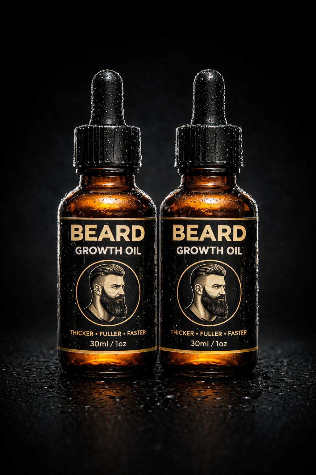 BeardMax™ – Huile de Croissance Barbe Ultra Premium