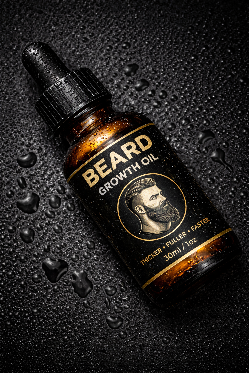 BeardMax™ – Huile de Croissance Barbe Ultra Premium