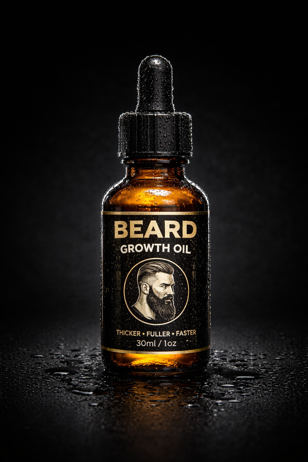 BeardMax™ – Huile de Croissance Barbe Ultra Premium